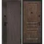 Входная дверь Вертикаль дымчатый камень дуб морёный панель фрезерованная дуб корица