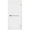 Межкомнатная дверь эмалит Сигма 26.1 белый остеклённая