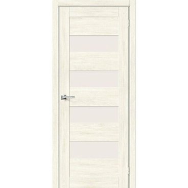 Межкомнатная дверь экошпон Bravo Порта-23 nordic oak остеклённая