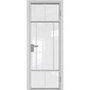 Межкомнатная алюминиевая дверь 10AG белая матовая RAL 9003 остеклённая