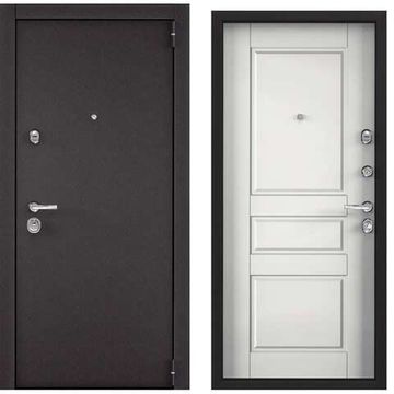 Входная стальная дверь Torex Super Omega 100 горячий шоколад SO-NC-2 белый