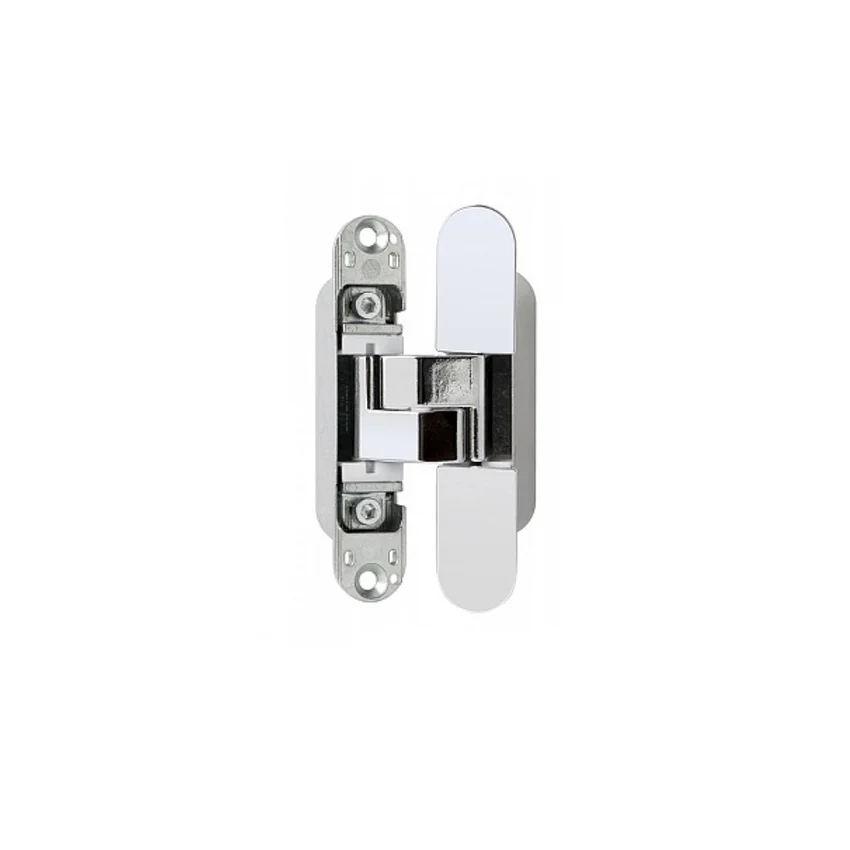 Петля дверная скрытая AGB for Profil Doors Eclipse 3.0 в цвете хром глянцевый с накладками