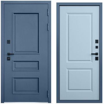 Входная уличная дверь Эльбрус лайт софт грей внутри