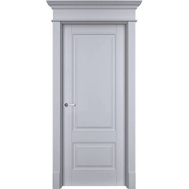 Межкомнатная дверь эмаль Оксфорд 2 RAL 7047 глухая