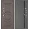 Входная дверь Плаза-177 панель фрезерованная PR-173 серая