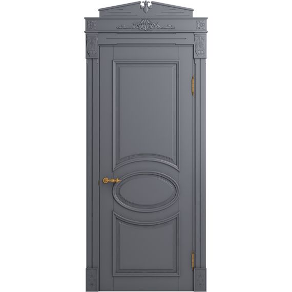 Межкомнатная дверь массив бука Viporte Лацио тауп глухая