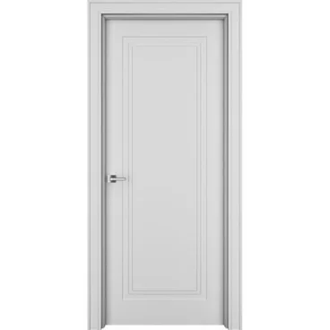 Межкомнатная дверь эмаль Ofram Паспарту белая глухая