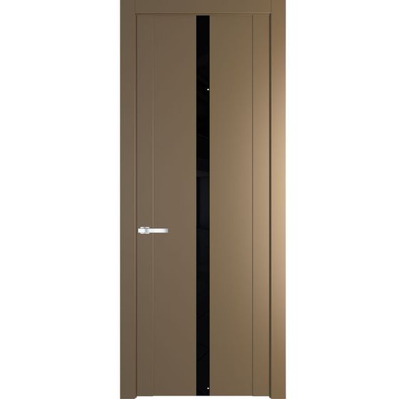 Межкомнатная дверь эмаль Profil Doors 1.8P перламутр золото остеклённая