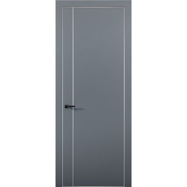 Межкомнатная дверь Палладий 10 антрацит глухая