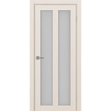 Межкомнатная дверь экошпон Турин 521.22 ясень перламутровый остеклённая