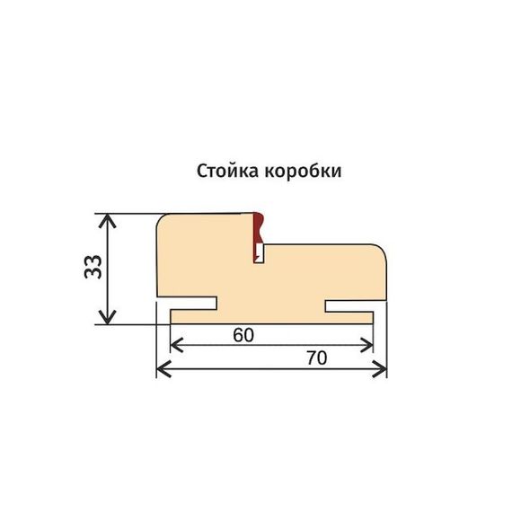 Межкомнатная дверь экошпон ДП-H11 keramik beige глухая