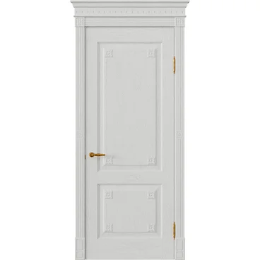 Межкомнатная дверь массив дуба Viporte Флоренция бьянко глухая