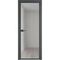 Алюминиевая межкомнатная дверь 1AХ серая ночь остеклённая