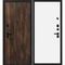 Входная дверь Лофт-1 дуб коньяк патина панель гладкая белая