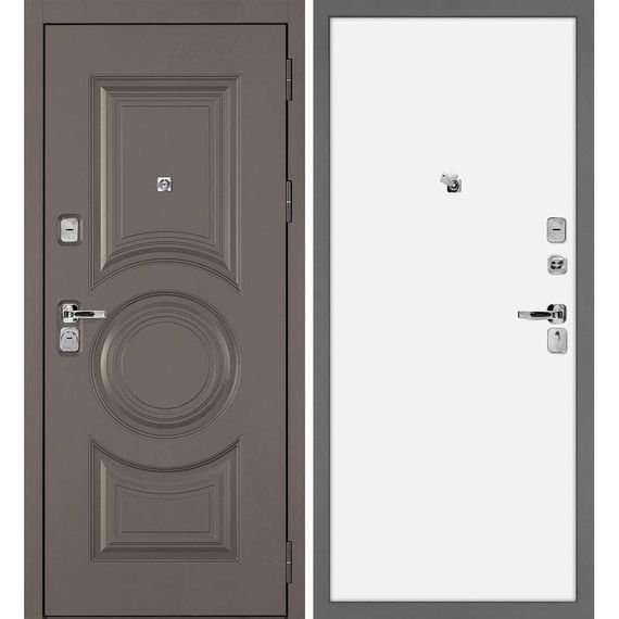 Входная дверь Плаза-177 панель гладкая белая