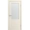 Межкомнатная дверь эмаль Капри 2 шампань со стеклом