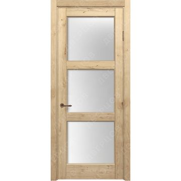 Межкомнатная дверь массив дуба с сучком Дверцов Торджано остеклённая