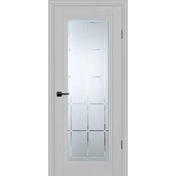 Межкомнатная дверь экошпон Profilo Porte PSC-35 агат остеклённая