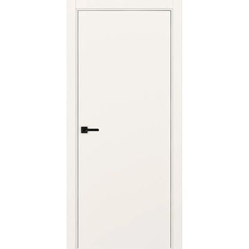 Межкомнатная дверь экошпон Неаполь 1 бежевый кромка ABS глухая