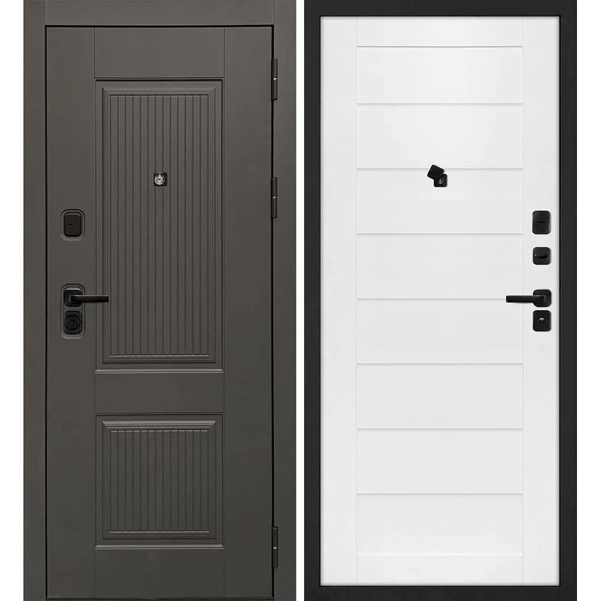 Входная дверь Линея-214 панель сборная белоснежная