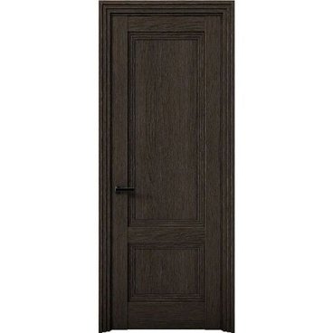 Межкомнатная дверь экошпон Кобальт 39 дуб тёмный глухая