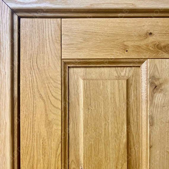 Фото межкомнатной двери массив дуба с сучком Дверцов Авиано тон 17 остеклённая в деталях №7