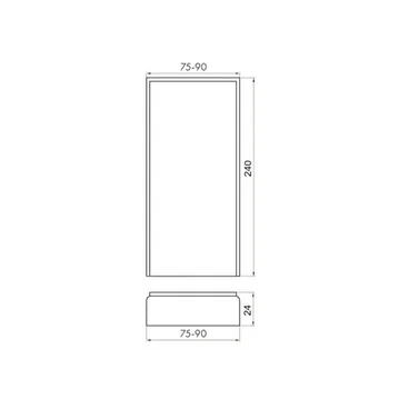 Сапожок нижний 70х200x16 мм эмаль Ofram