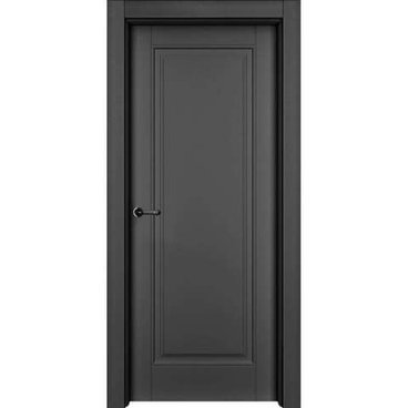 Звукоизоляционная дверь Оксфорд чёрная эмаль 42 дб