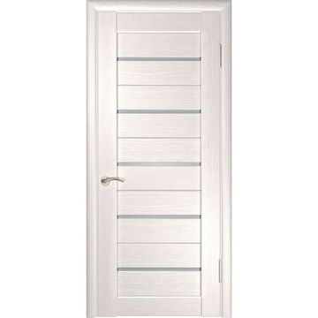 Межкомнатная дверь экошпон Legend ЛУ-22 белёный дуб с матовым стеклом