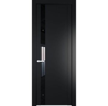 Межкомнатная дверь 1.2P блэк остеклённая