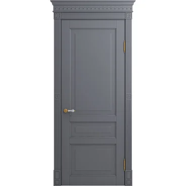 Межкомнатная дверь массив бука Viporte Бергамо тауп глухая