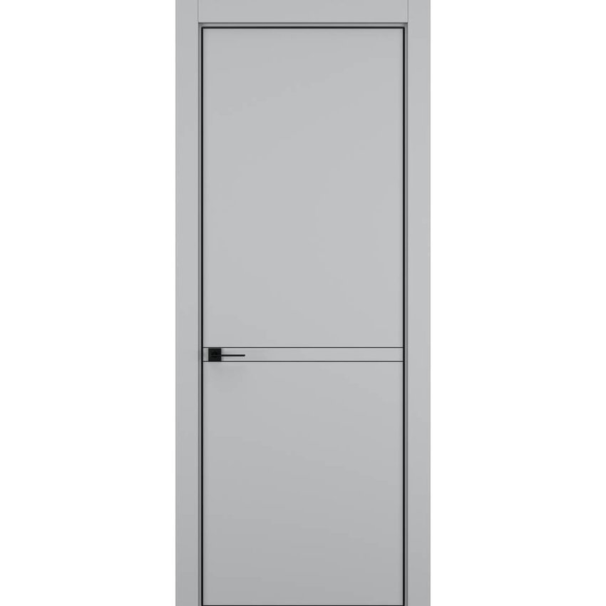 Фото межкомнатной двери керамик MN 3 шеллак серый глухая