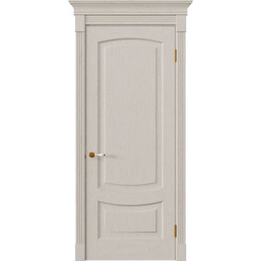 Межкомнатная дверь массив дуба Alvero Алина мускато глухая