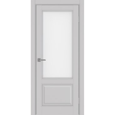 Межкомнатная дверь Тоскана багет 640.21 пепельный со стеклом
