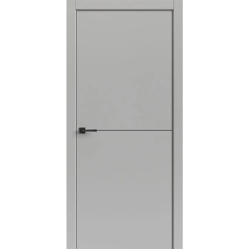 Межкомнатная дверь Tamburat Light Geometry 4302 лофт светлый кромка ABS чёрная глухая