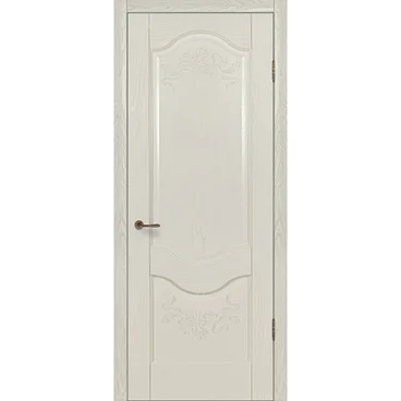 Межкомнатная дверь шпон Прованс 2 ваниль глухая