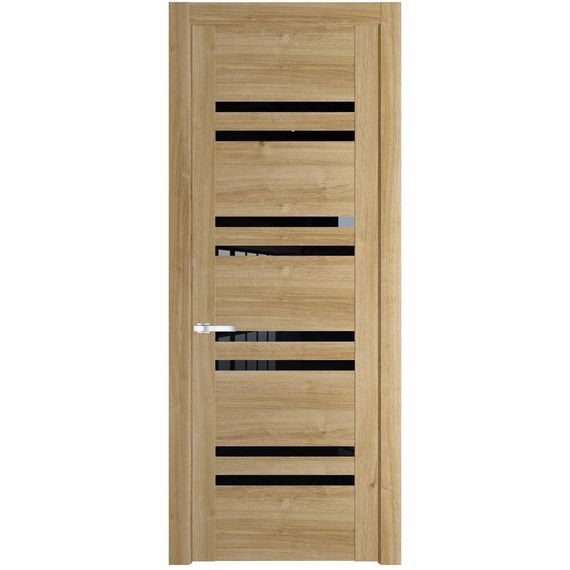 Межкомнатная дверь 1.6N дуб карамель остеклённая