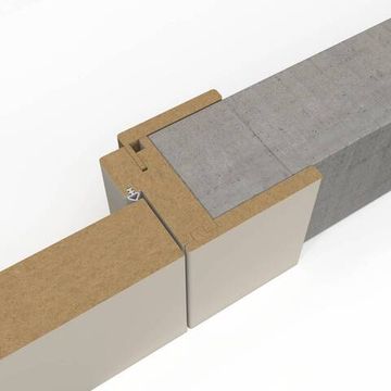 Комплект коробки Компланар с уплотнителем Zadoor 32x75 мм с врезкой под петли Kubica 6360/38