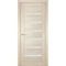 Фото межкомнатной двери экошпон Мариам Техно-707 капучино стекло сатинат белый