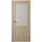 Межкомнатная дверь экошпон Нова 4 дуб натуральный остеклённая