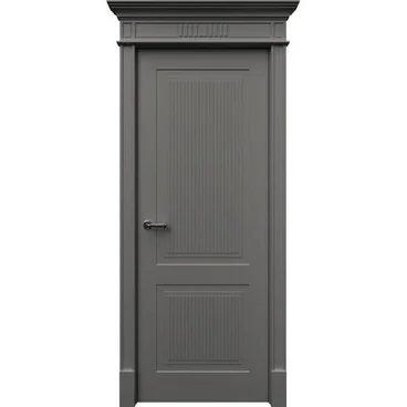 Межкомнатная дверь эмаль Рим 2 серая глухая