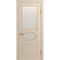 Межкомнатная дверь массив бука Viporte Лацио ваниль остеклённая