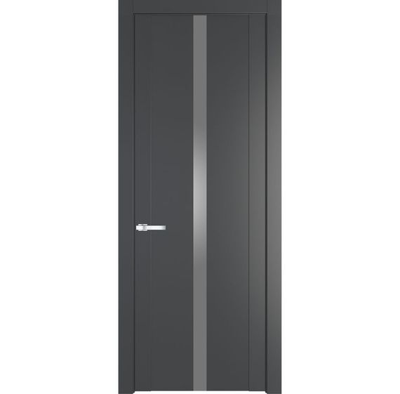 Межкомнатная дверь 1.8P графит остеклённая