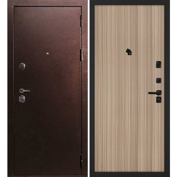 Входная дверь С-3 антик медь панель гладкая эвкалипт тасманский