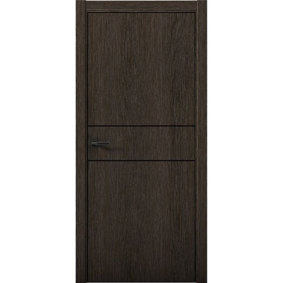 Межкомнатная дверь Плутоний 3 дуб тёмный глухая