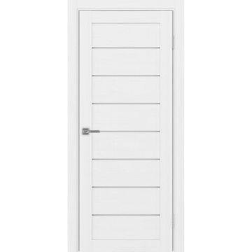 Межкомнатная дверь экошпон Турин 508.12 белый лёд остеклённая