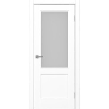 Межкомнатная дверь экошпон Турин Neo 502.21 белый снежный со стеклом