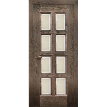 Межкомнатная дверь шпон Финестра дуб английский остеклённая
