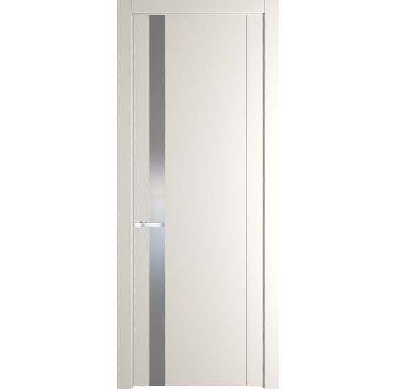 Межкомнатная дверь 1.2P перламутр белый остеклённая