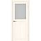 Межкомнатная дверь экошпон Турин 520.211 ясень светлый остеклённая